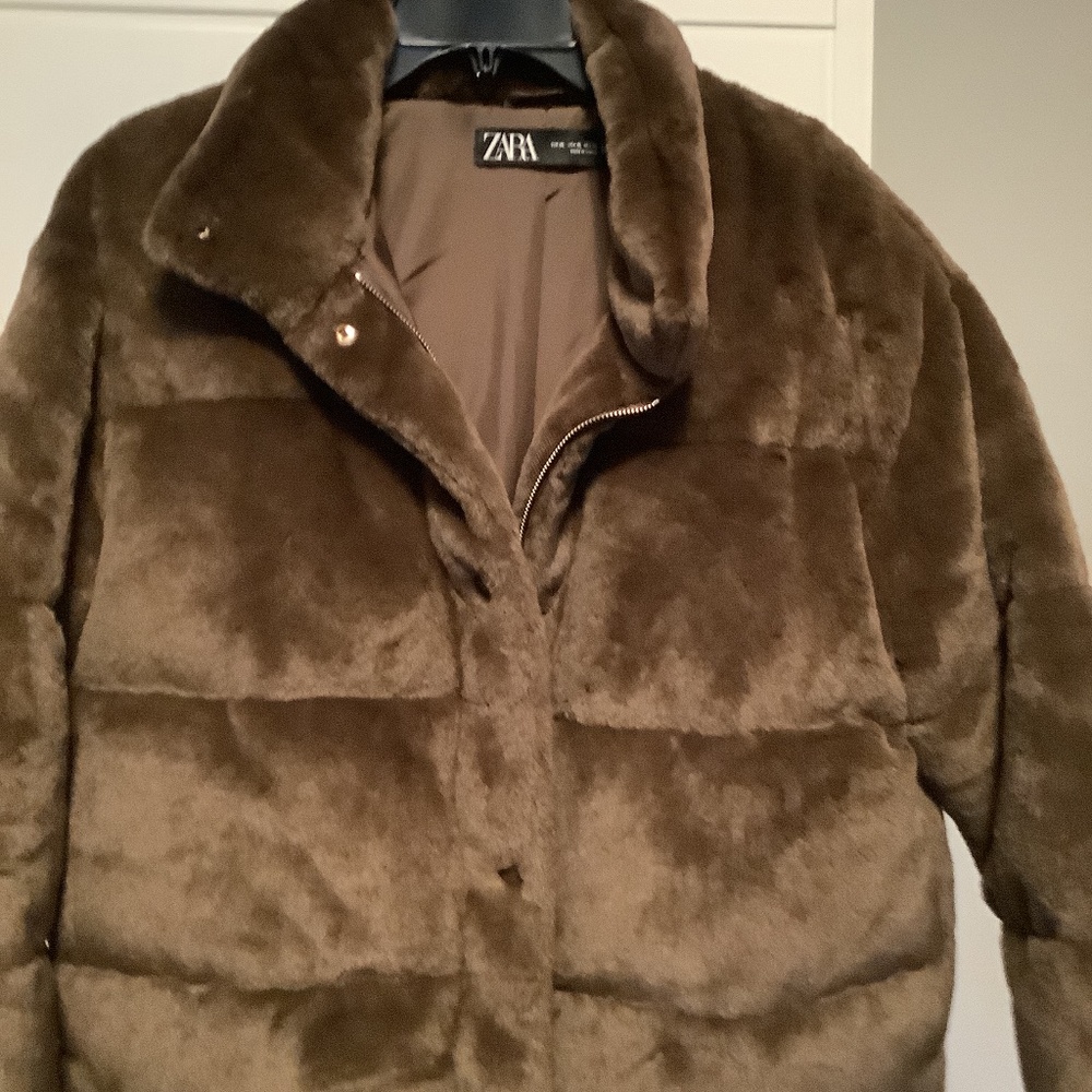 Faux fur jacket
